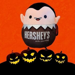 SQUISHMALLOW Hershey's Milk Chocolate Vlad the Dracula Vampire 8" Plush NWT